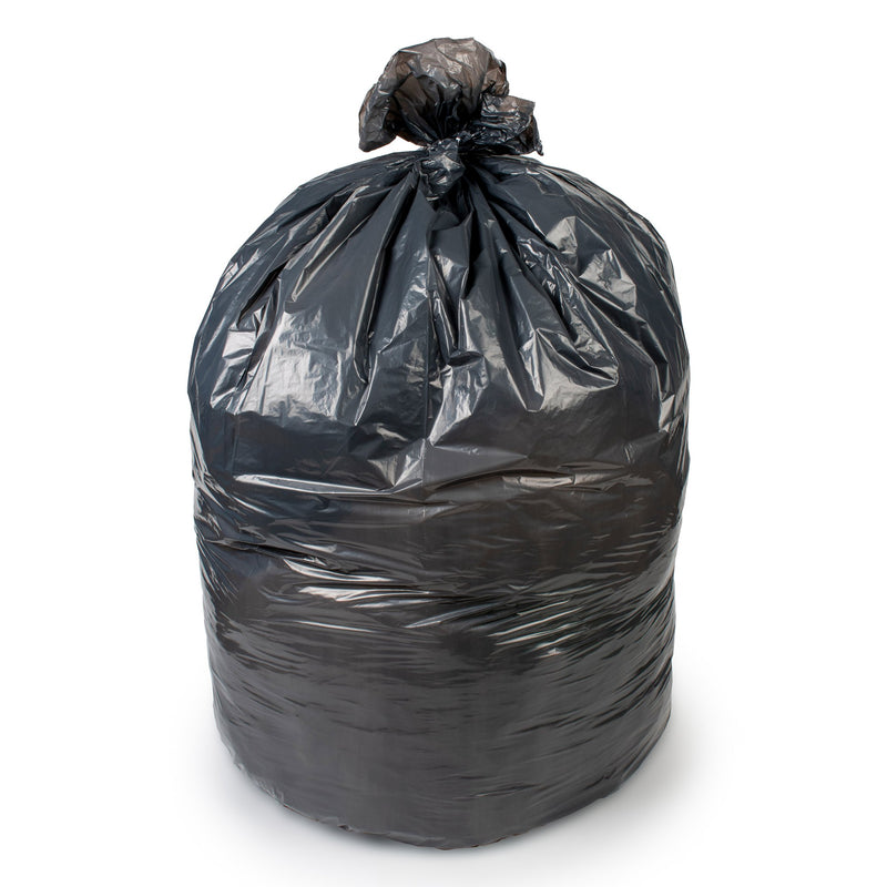 Colonial Bag Super Hex Trash Bag 45 gal. Gray LLDPE 0.90 mil 40 X 46 Inch X-Seal Bottom Coreless Roll (1074623_CS) 5/CS