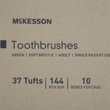 McKesson Toothbrush Green Adult Soft (888502_EA) 1/EA