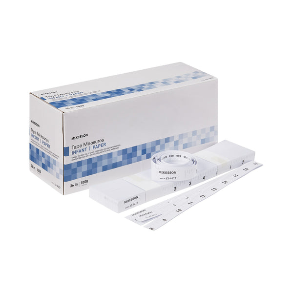McKesson Measurement Tape 36 Inch Paper Disposable English / Metric (1132734_BX) 1000/BX