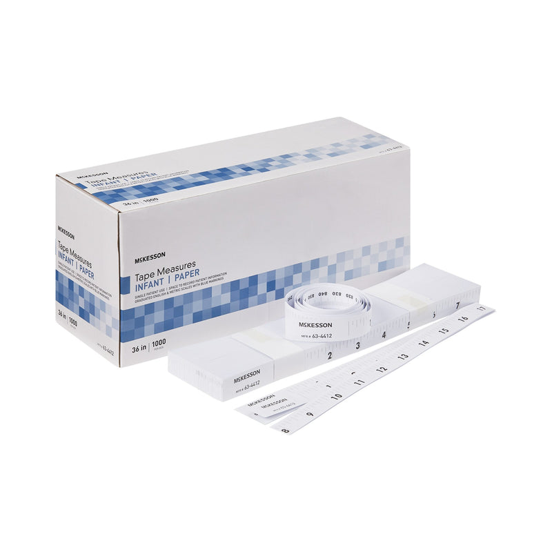 McKesson Measurement Tape 36 Inch Paper Disposable English / Metric (1132734_BX) 1000/BX