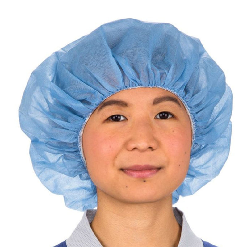 Cardinal Bouffant Cap One Size Fits Most Blue Elastic Closure (447550_CS) 750/CS