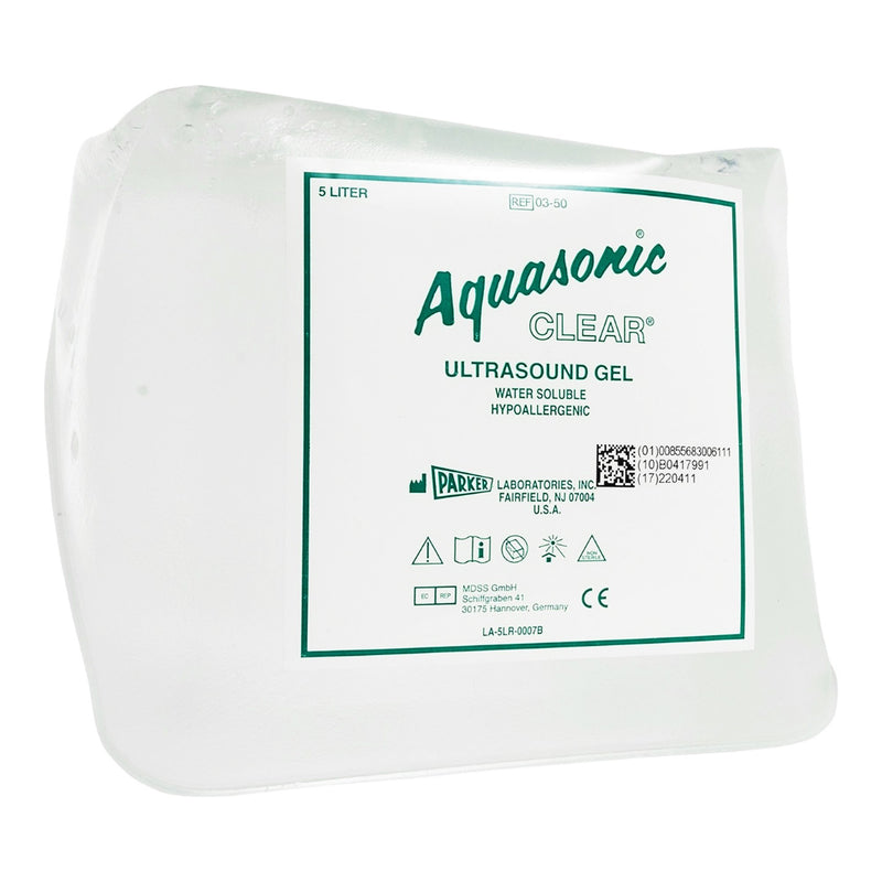 Aquasonic Clear® Ultrasound Gel High Viscosity 5 Liter Jug NonSterile (227102_CS) 4/CS