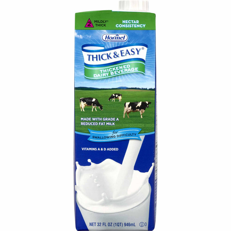 Thick & Easy® Dairy Thickened Beverage 32 oz. Carton Milk Flavor Liquid IDDSI Level 2 Mildly Thick (1058819_EA) 1/EA