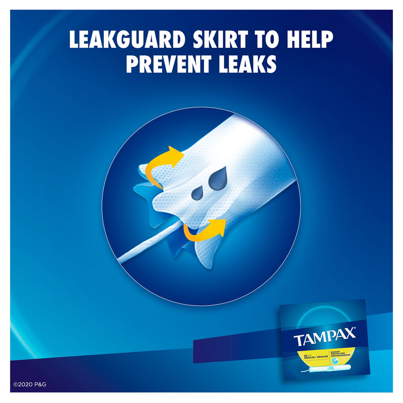 Tampax® Tampon Regular Absorbency Cardboard Applicator Individually Wrapped (783577_BX) 40/BX