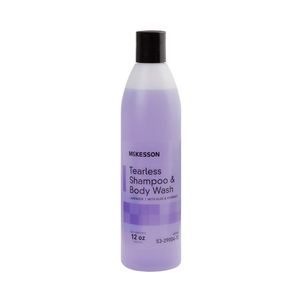 McKesson Tearless Shampoo and Body Wash 12 oz. Flip Top Bottle Lavender Scent (877036_CS) 24/CS