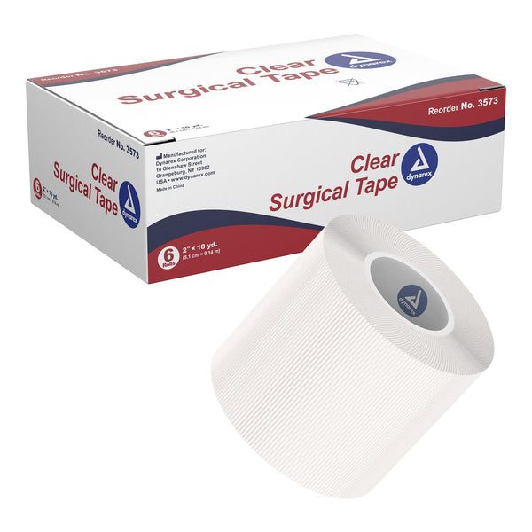 Dynarex® Medical Tape Transparent 2 Inch X 10 Yard Adhesive NonSterile (720401_BX) 6/BX