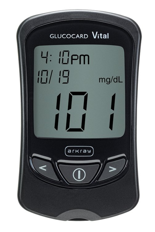 Glucocard® Vital™ Blood Glucose Meter 7 Second Results Stores up to 250 Results No Coding Required (783949_BX) 1/BX