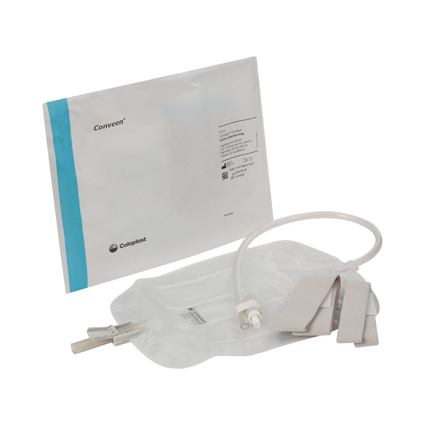 Conveen® Security+ Urinary Leg Bag Anti-Reflux Valve NonSterile 600 mL Polyethylene / Flocked (181522_EA) 1/EA