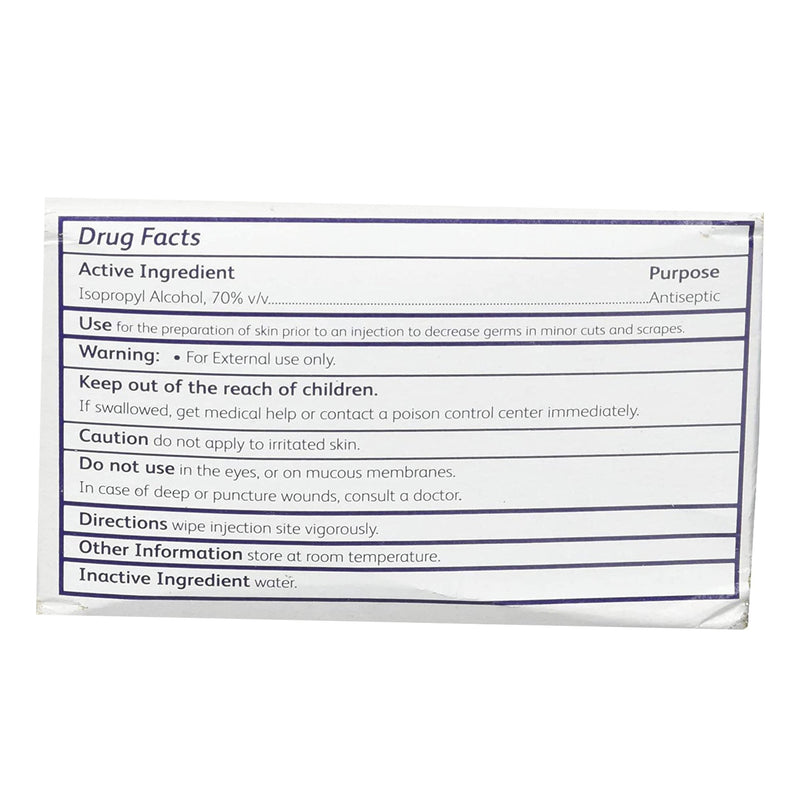 BD™ Alcohol Prep Pad 70% Strength Isopropyl Alcohol Individual Packet NonSterile (915121_EA) 1/EA