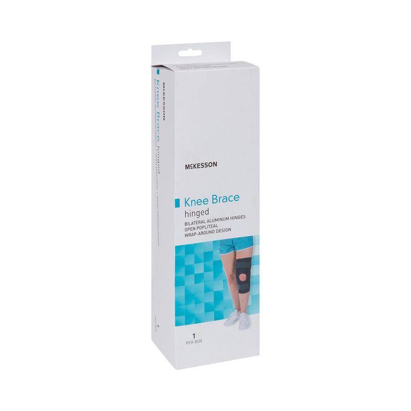 McKesson Knee Brace Large Wraparound / Hook and Loop Strap Closure with D-Rings 20-1/2 to 23 Inch Circumference Left or Right Knee (1159102_EA) 1/EA
