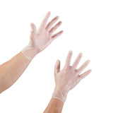 McKesson Exam Glove Large NonSterile Vinyl Standard Cuff Length Smooth Clear Not Rated (354440_BX) 100/BX