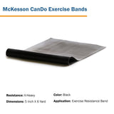 McKesson CanDo® Exercise Resistance Band Black 5 Inch X 6 Yard X-Heavy Resistance (1073315_EA) 1/EA