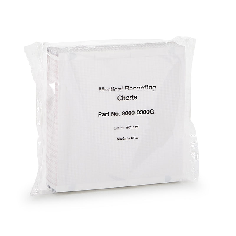McKesson Recording Chart Paper Z-Fold Red Grid (1110501_CS) 12000/CS