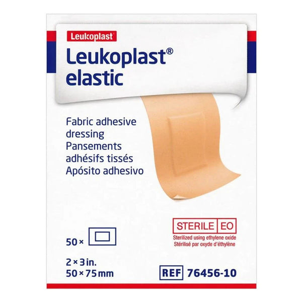 Leukoplast® Elastic Adhesive Strip 2 X 3 Inch Cross-Elastic Material Rectangle Tan Sterile (1212121_BX) 50/BX