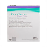 DuoDERM® Extra Thin CGF® Thin Hydrocolloid Dressing Film Backing 4 X 4 Inch Square Hydrocolloid / Film (187664_BX) 10/BX