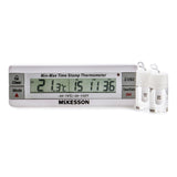 McKesson Digital Refrigerator / Freezer Thermometer with Alarm Fahrenheit / Celsius -58° to +158°F (-50° to +70°C) Desk / Wall / Door Mount Battery Operated (1074439_EA) 1/EA