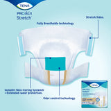 TENA ProSkin Stretch™ Ultra Unisex Adult Incontinence Brief Large / X-Large Disposable Heavy Absorbency (871836_CS) 72/CS