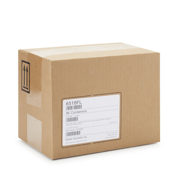 Click-It™ Prefilled Formalin Container 38 X 44 mm 10 mL Fill in 20 mL (0.67 oz.) Screw Cap Warning Label / Patient Information NonSterile (953067_CS) 96/CS