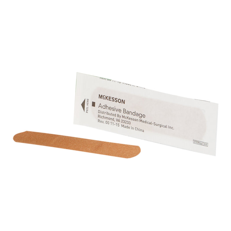 McKesson Adhesive Strip 3/4 X 3 Inch Fabric Rectangle Tan Sterile (466871_CS) 2400/CS