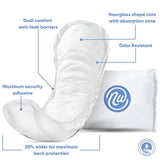 Nexwear Maximum Long Bladder Control Pad 13-3/4 Inch Length Heavy Absorbency Super Absorbent Core One Size Fits Most (1230171_CS) 90/CS