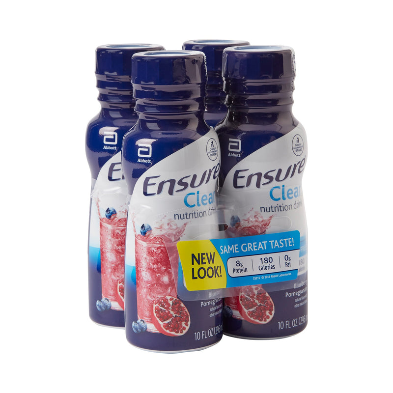 Ensure® Clear Oral Supplement Blueberry Pomegranate Flavor Liquid 10 oz. Bottle (853984_PK) 4/PK