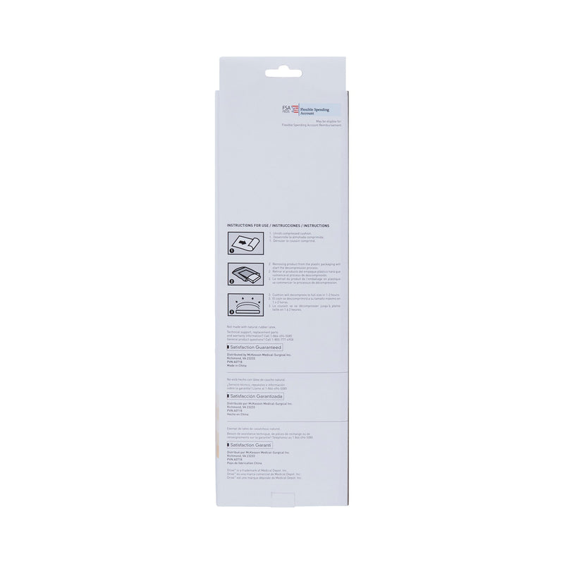 McKesson Lumbar Support Cushion 13-2/5 W X 13 L X 4 D Inch Foam (1103379_CS) 4/CS