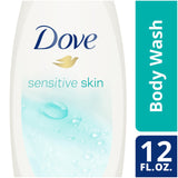Dove® Sensitive Skin Body Wash Liquid 12 oz. Bottle Unscented (575285_EA) 1/EA