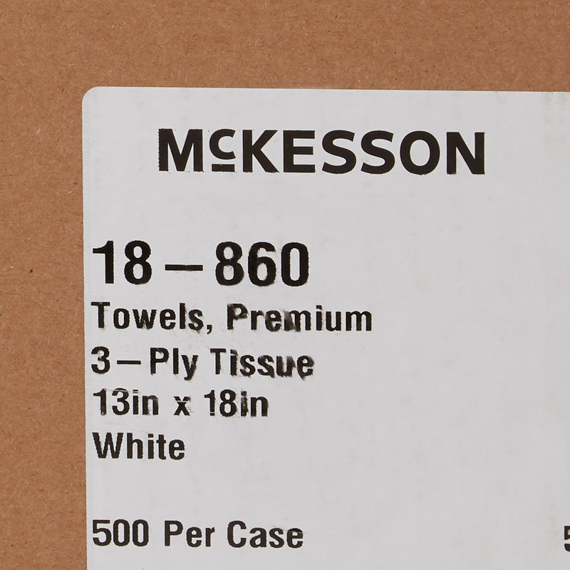 McKesson Procedure Towel 13 W X 18 L Inch White NonSterile (152050_CS) 500/CS