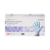 McKesson Confiderm® 4.5C Exam Glove Small NonSterile Nitrile Standard Cuff Length Textured Fingertips Blue Chemo Tested (921602_BX) 100/BX
