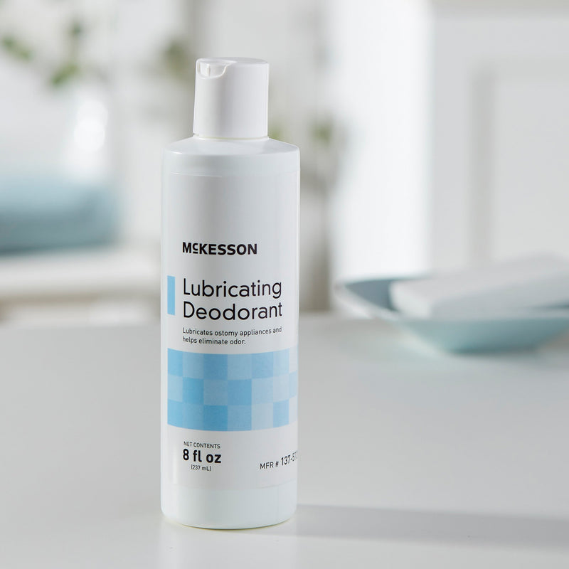 McKesson Lubricating Ostomy Appliance Deodorant Lubricating, 8 oz., Squeeze Bottle, Unscented (1081293_EA) 1/EA