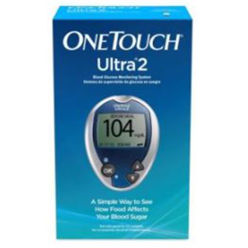 OneTouch Ultra® 2 Blood Glucose Meter 5 Second Results Stores up to 500 Results No Coding Required (1189595_EA) 1/EA