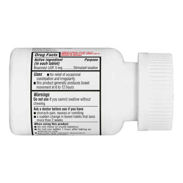 Foster & Thrive™ Laxative Tablet 100 per Bottle 5 mg Strength Bisacodyl USP (1235092_BT) 1/BT