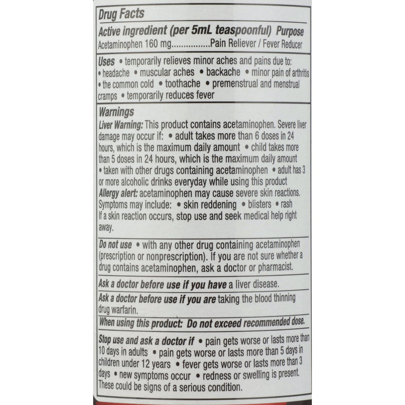 Geri-Care® Pain Relief 160 mg / 5 mL Strength Acetaminophen Liquid 16 oz. (633792_CS) 12/CS