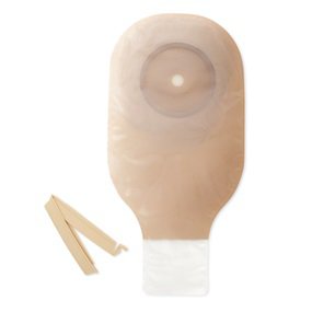 Premier™ Ileostomy / Colostomy Pouch One-Piece System 12 Inch Length Flat, Trim to Fit 2-1/2 Inch Stoma Drainable (570064_BX) 5/BX