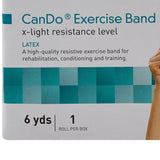 McKesson CanDo® Exercise Resistance Band Yellow 5 Inch X 6 Yard X-Light Resistance (1073317_EA) 1/EA