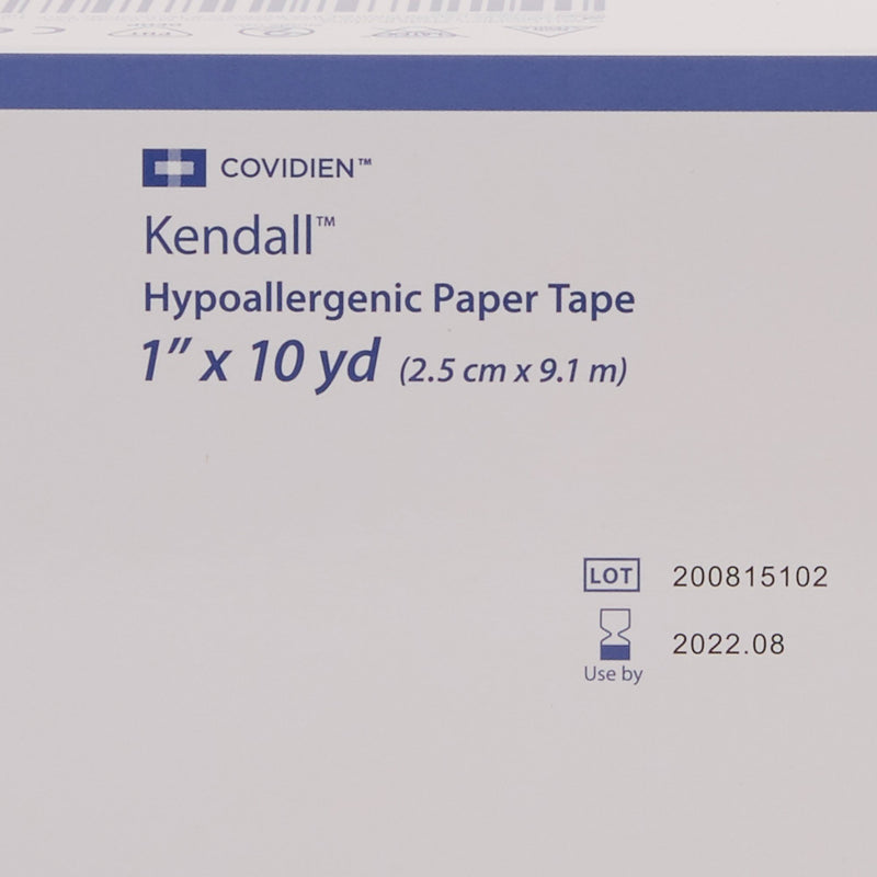 Kendall™ Hypoallergenic Hypoallergenic Medical Tape White 1 Inch X 10 Yard Paper NonSterile (696197_BX) 12/BX