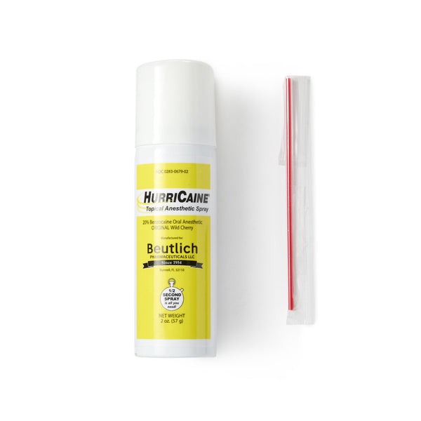 HurriCaine® Oral Pain Relief 20% Strength Benzocaine Oral Spray 2 oz. (234370_EA) 1/EA