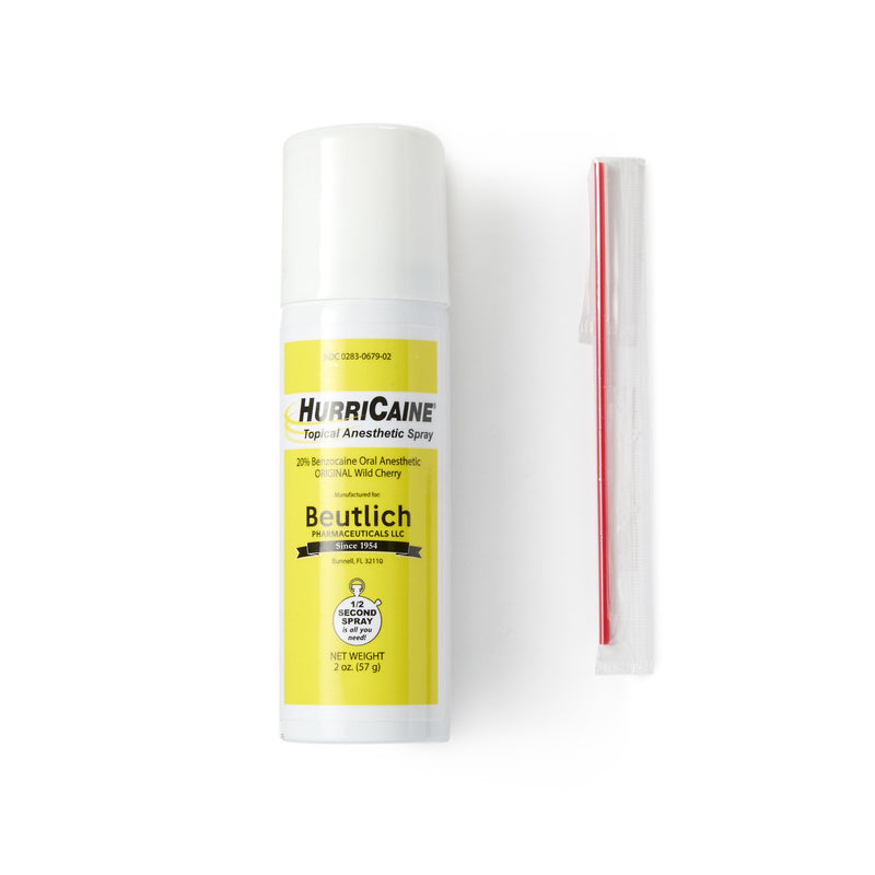 HurriCaine® Oral Pain Relief 20% Strength Benzocaine Oral Spray 2 oz. (234370_EA) 1/EA