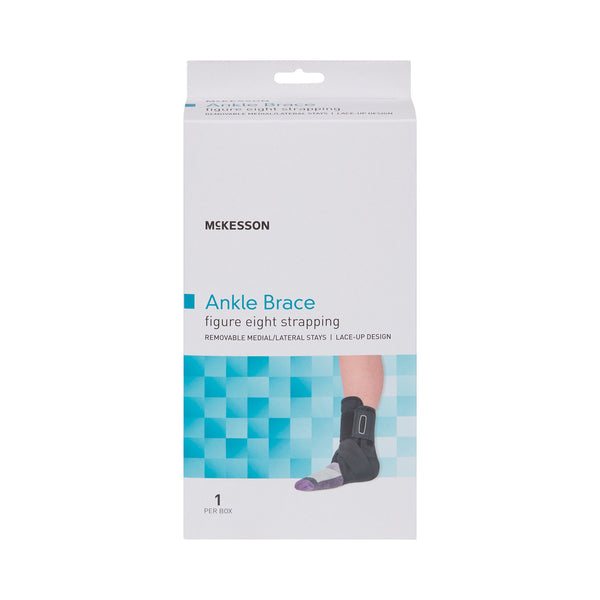 McKesson Ankle Brace Large Lace-Up / Figure-8 Strap / Hook and Loop Closure Foot (1159074_EA) 1/EA