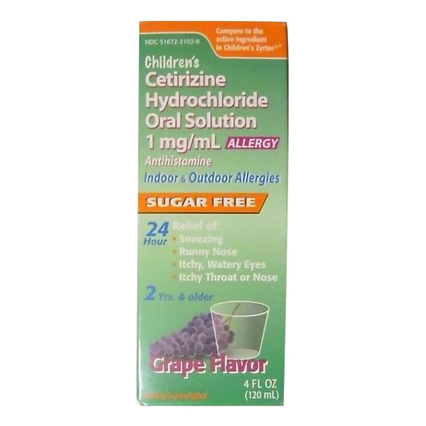 Taro Allergy Relief 1 mg / mL Strength Oral Solution 4 oz. (826600_EA) 1/EA