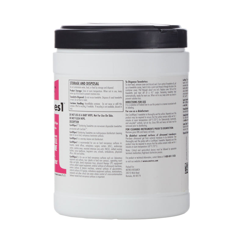 CaviWipes1™ Surface Disinfectant Premoistened Alcohol Based Manual Pull Wipe 65 Count Canister Alcohol Scent NonSterile (821776_CS) 780/CS