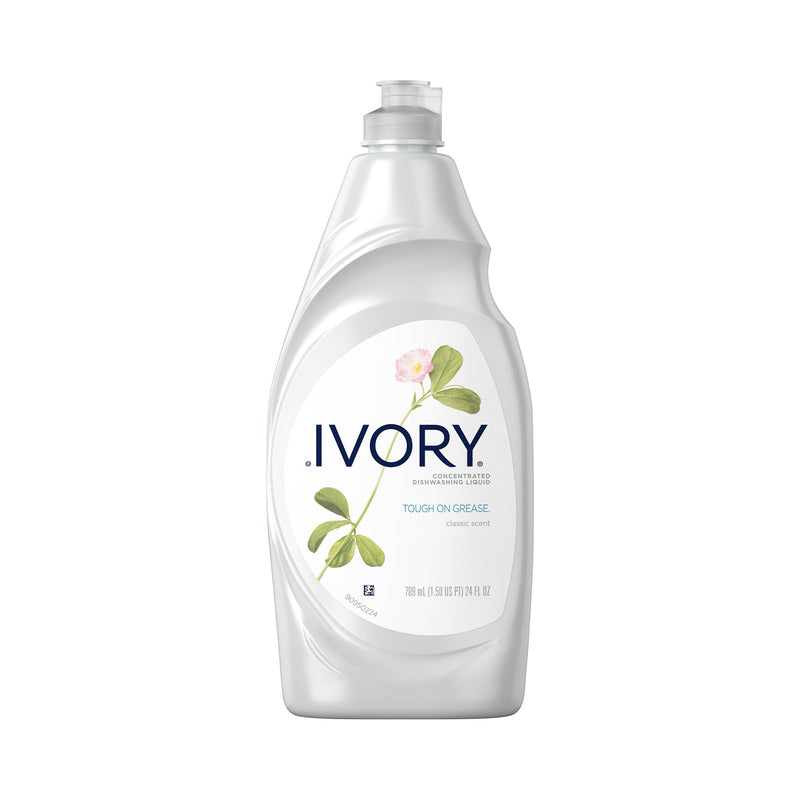 Ultra Ivory® Dish Detergent 24 oz. Squeeze Bottle Liquid Concentrate Classic Scent (830103_EA) 1/EA