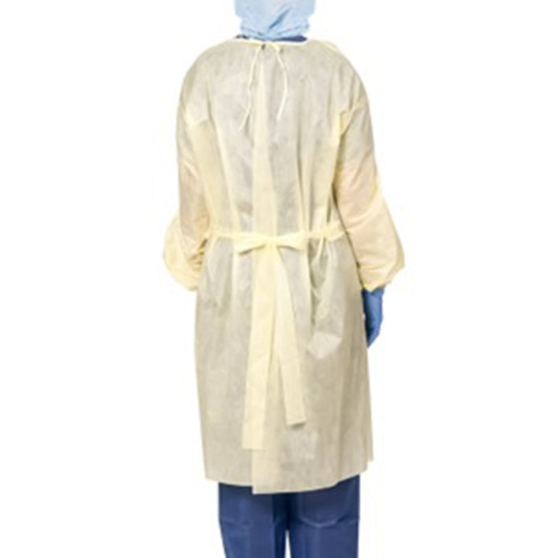 Precept® Protective Procedure Gown One Size Fits Most Yellow NonSterile AAMI Level 2 Disposable (1197109_BG) 10/BG