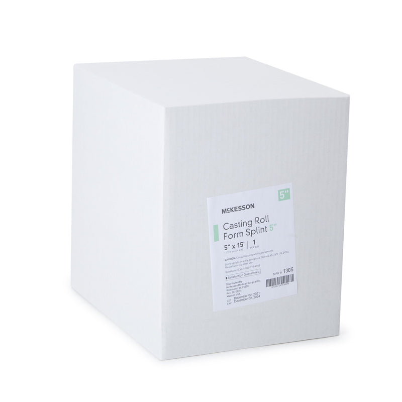 McKesson Padded Splint Roll 5 Inch X 15 Foot Fiberglass White (862466_BX) 1/BX