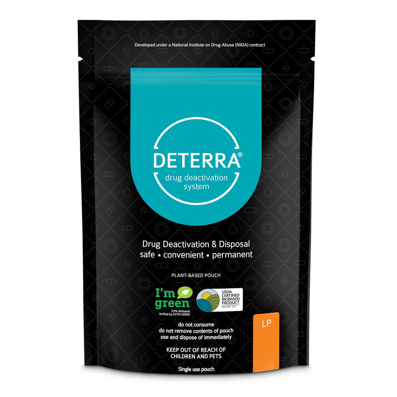 Deterra® Drug Disposal Pouch Large, 90 Pill or 12 Patch or 12 oz. Liquid Capacity (1178046_EA) 1/EA