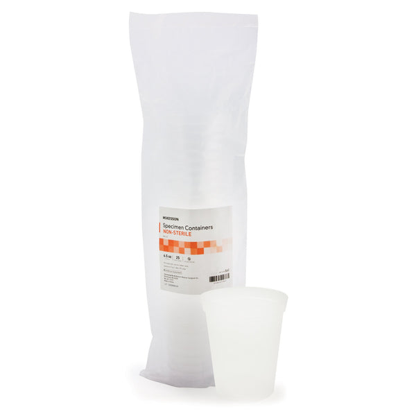 McKesson Specimen Container 192 mL (6.5 oz.) Without Closure NonSterile (911825_BX) 1/BX