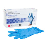 McKesson Confiderm® 4.5C Exam Glove Small NonSterile Nitrile Standard Cuff Length Textured Fingertips Blue Chemo Tested (921602_BX) 100/BX