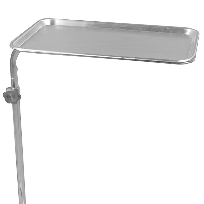 McKesson Mayo Instrument Stand Hand Operated Single Post U-Shaped Base Small Tray (691124_EA) 1/EA
