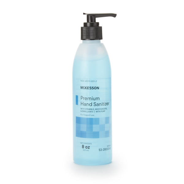 McKesson Premium Hand Sanitizer 8 oz. Ethyl Alcohol Gel Pump Bottle (937916_CS) 24/CS