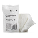McKesson Fluff Bandage Roll 4-1/2 Inch X 3-1/10 Yard 8-Ply Sterile 1 per Pouch (1102426_CS) 100/CS